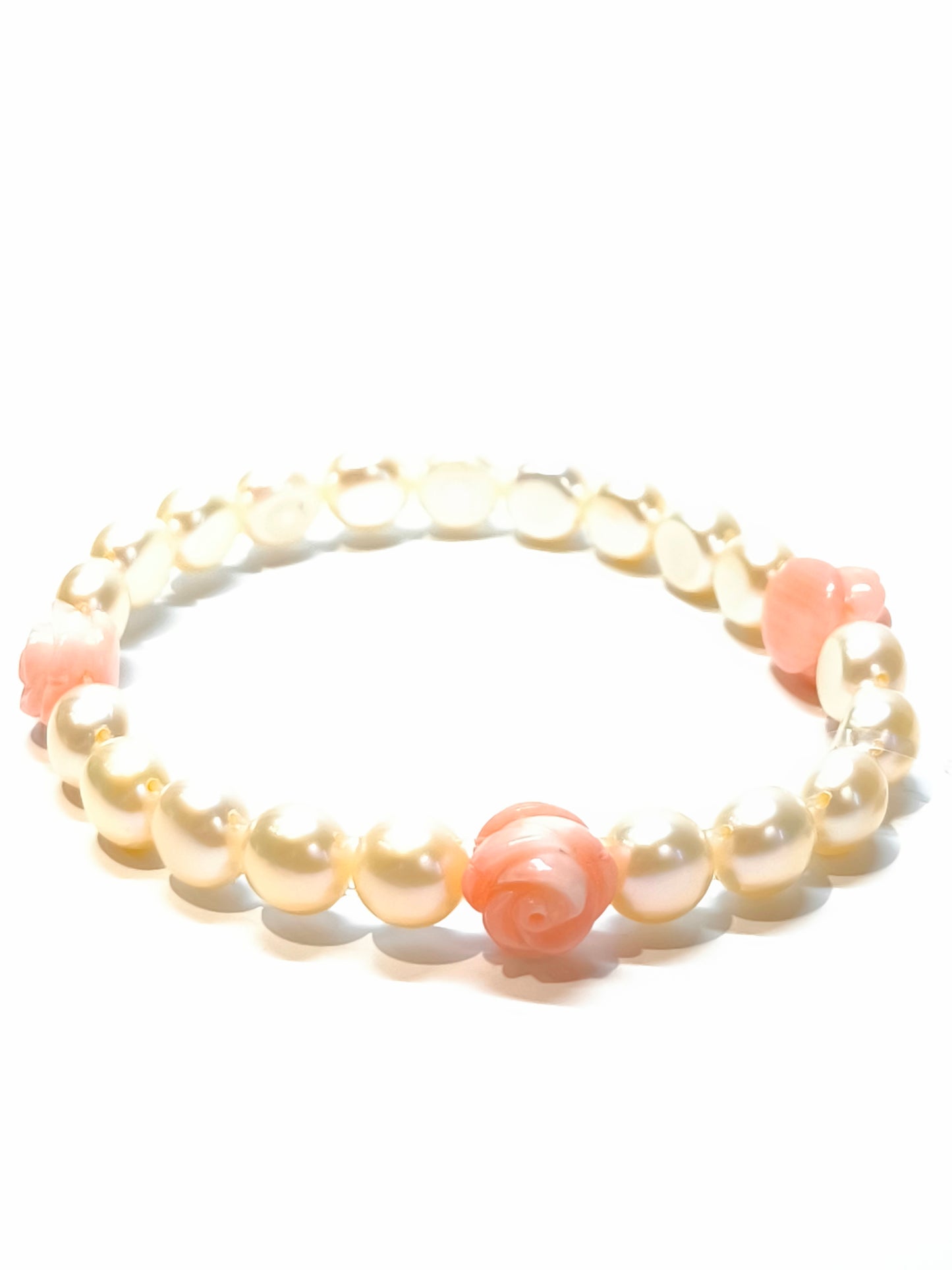 Bracciale Bracciale elastico con Perle e Coralli - Gioielli Pavan