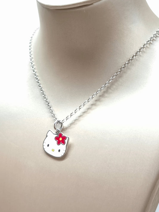 Girocollo Girocollo in argento con Hello Kitty Hawaii - Gioielli Pavan
