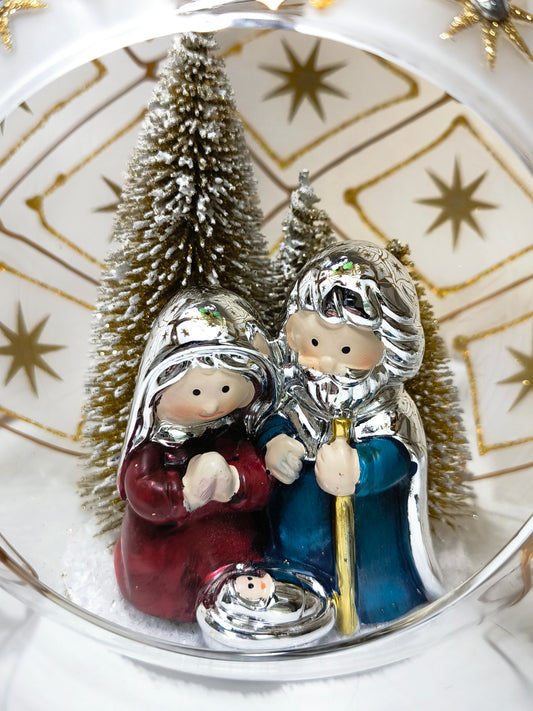 natale Presepe cristallo e smalti - Gioielli Pavan