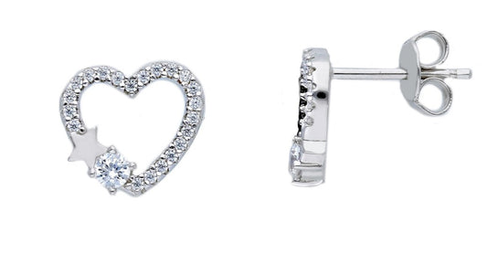 Orecchini Orecchini in argento cuore traforato - Gioielli Pavan