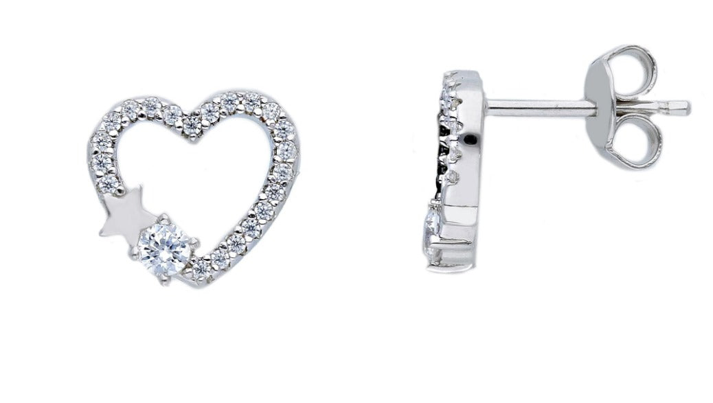 Orecchini Orecchini in argento cuore traforato - Gioielli Pavan