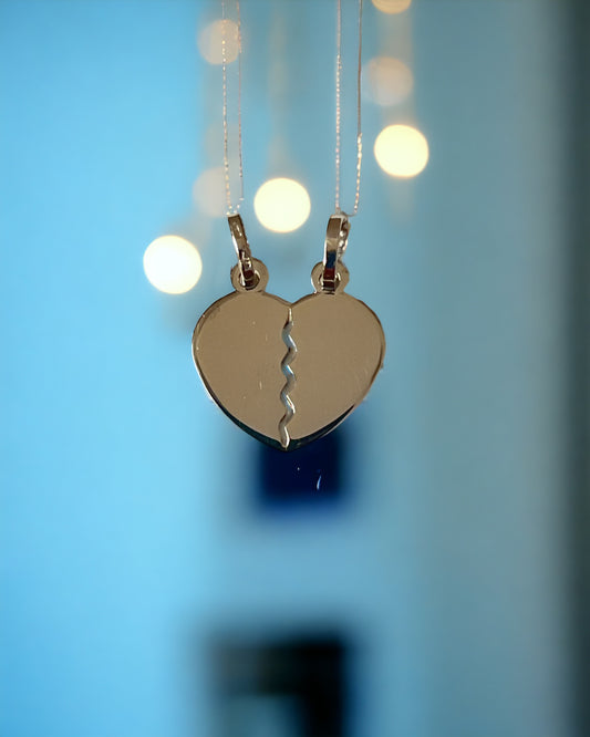 Ciondoli e pendenti Ciondolo oro bianco cuore doppio - Gioielli Pavan