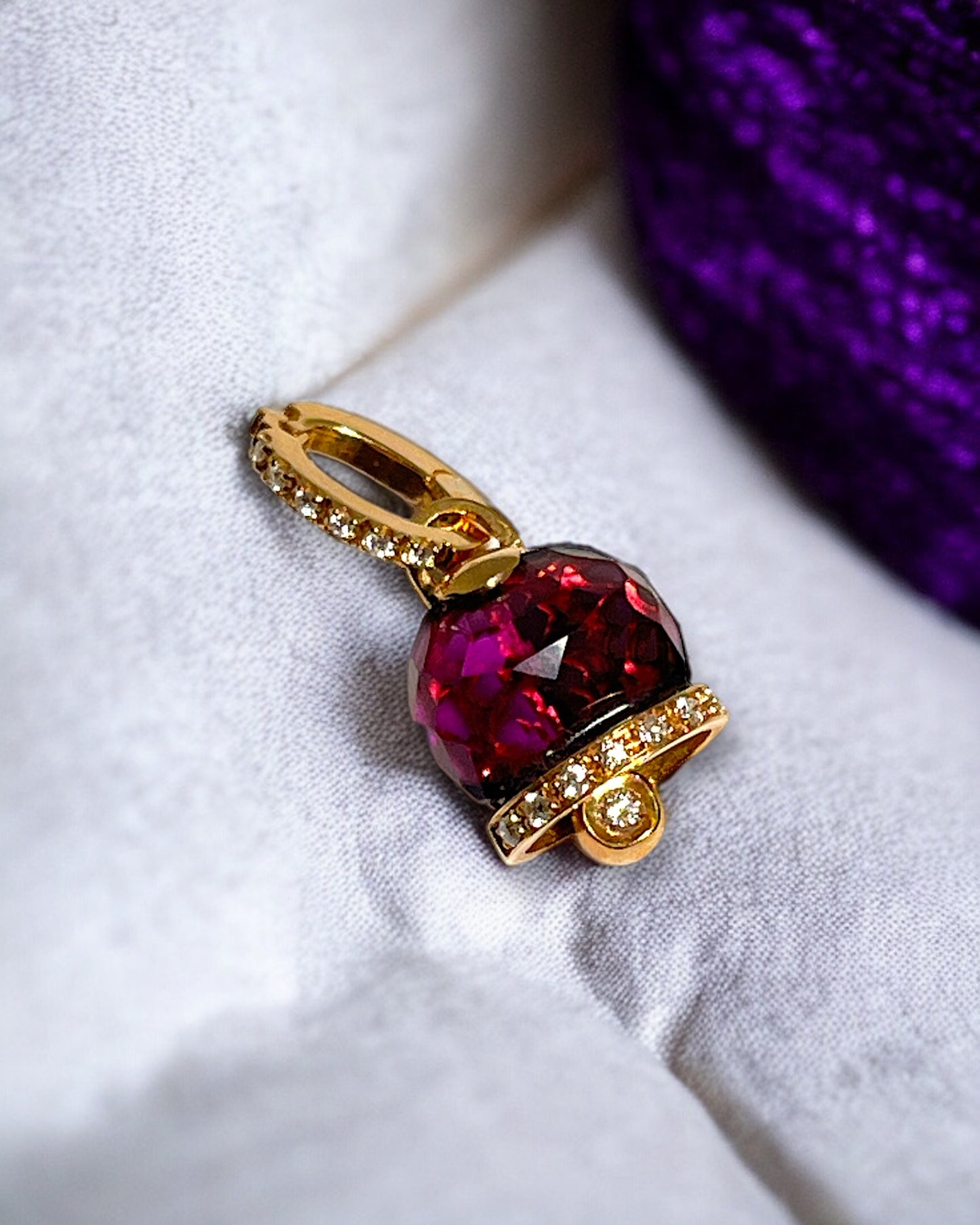 Ciondoli e pendenti Ciondolo in oro rosa Ametista e Diamanti - Gioielli Pavan