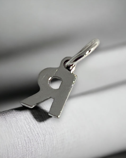 Ciondoli e pendenti Ciondolo oro bianco lettera R diamanti - Gioielli Pavan