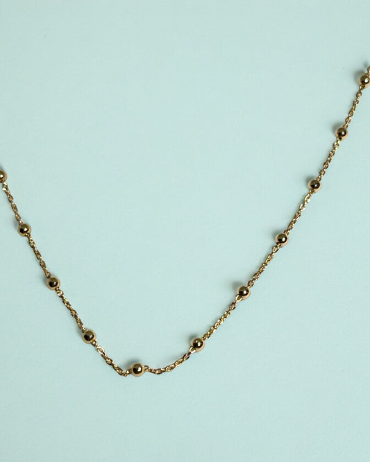 Girocollo Catenina oro giallo palline e rollina - Gioielli Pavan