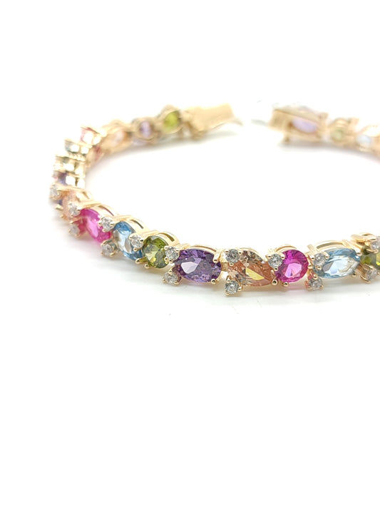 Bracciale Bracciale in argento con zirconi multi color - Gioielli Pavan