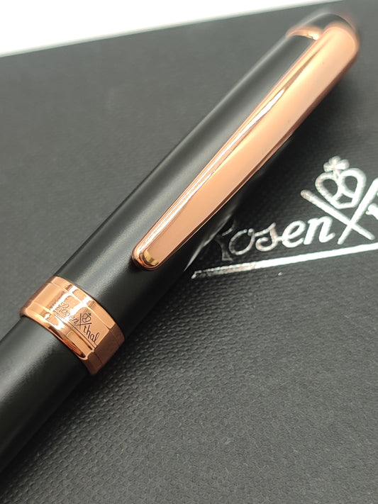 Penna Rosenthal sfera nera dorata - Gioielli Pavan