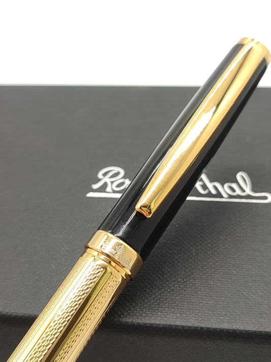 Penna Rosenthal sfera nera e oro - Gioielli Pavan