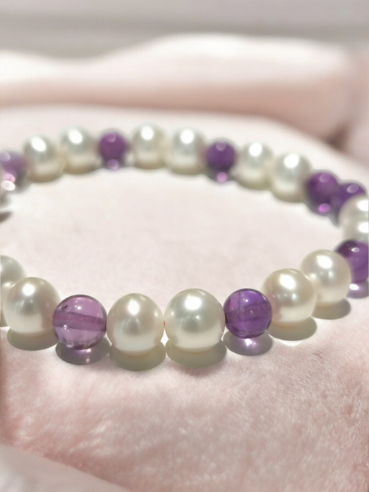 Bracciale Bracciale elastico con perle e pietre dure - Gioielli Pavan