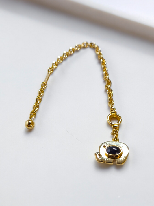 Portachiavi Portachiavi in oro Elefantino con rubino e zaffiro - Gioielli Pavan