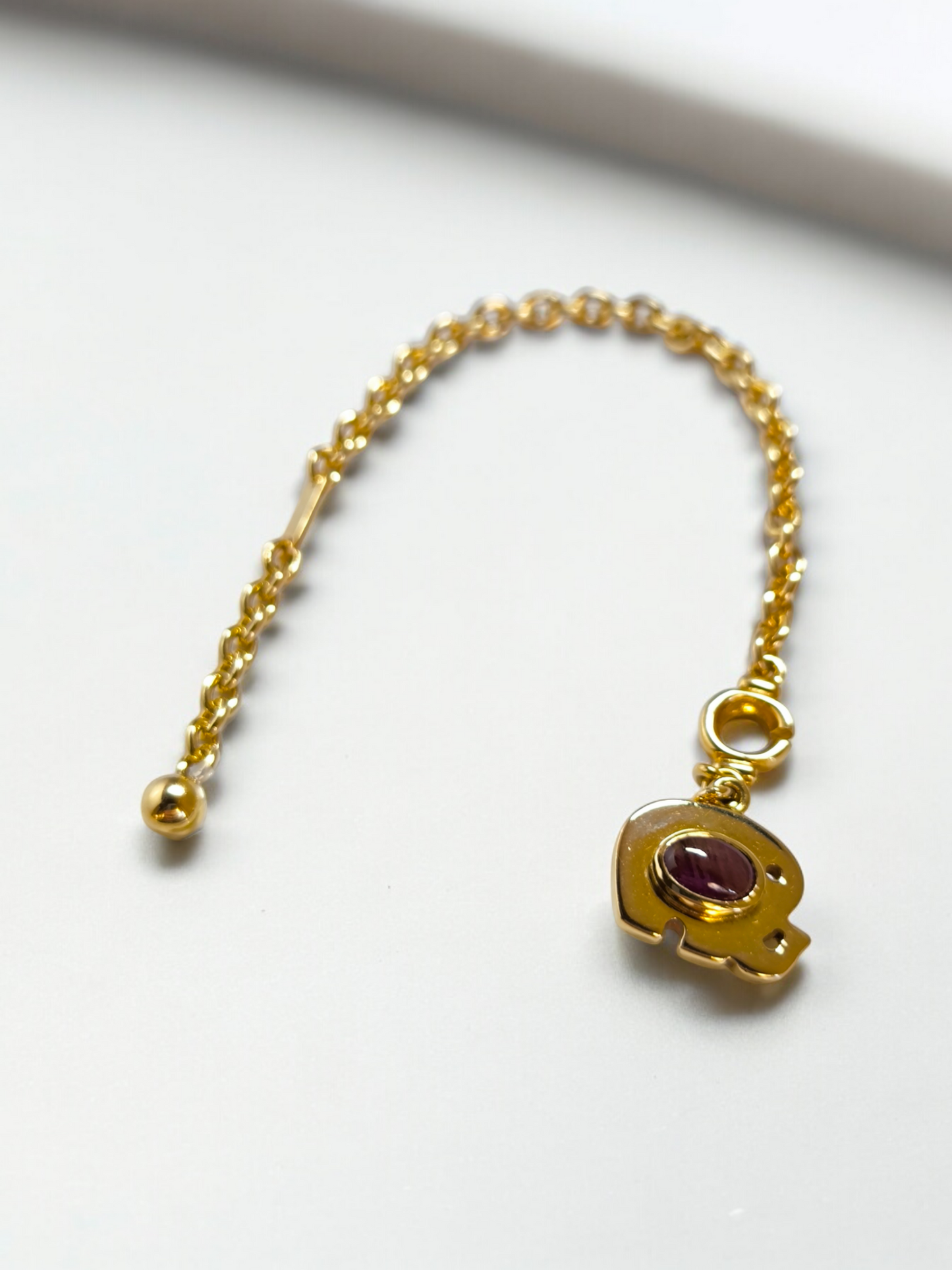 Portachiavi Portachiavi in oro Elefantino con rubino e zaffiro - Gioielli Pavan