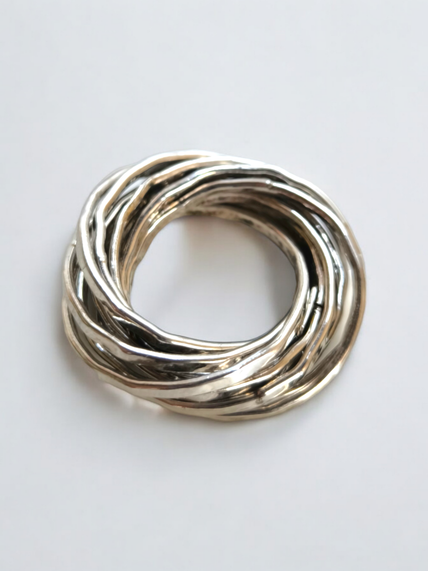 Anello Anello multi filo in argento intrecciato - Gioielli Pavan