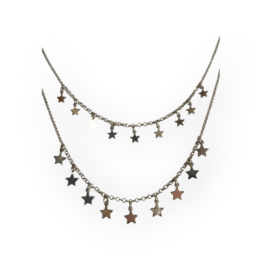 Girocollo Girocollo in argento stelle scalate - Gioielli Pavan