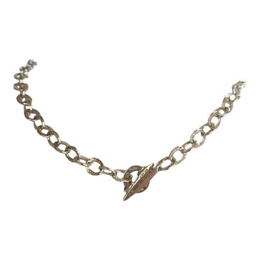 Girocollo Girocollo in argento anelli martellati massiccio - Gioielli Pavan