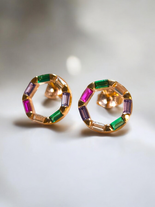 Orecchini Orecchini rainbow a lobo in argento - Gioielli Pavan