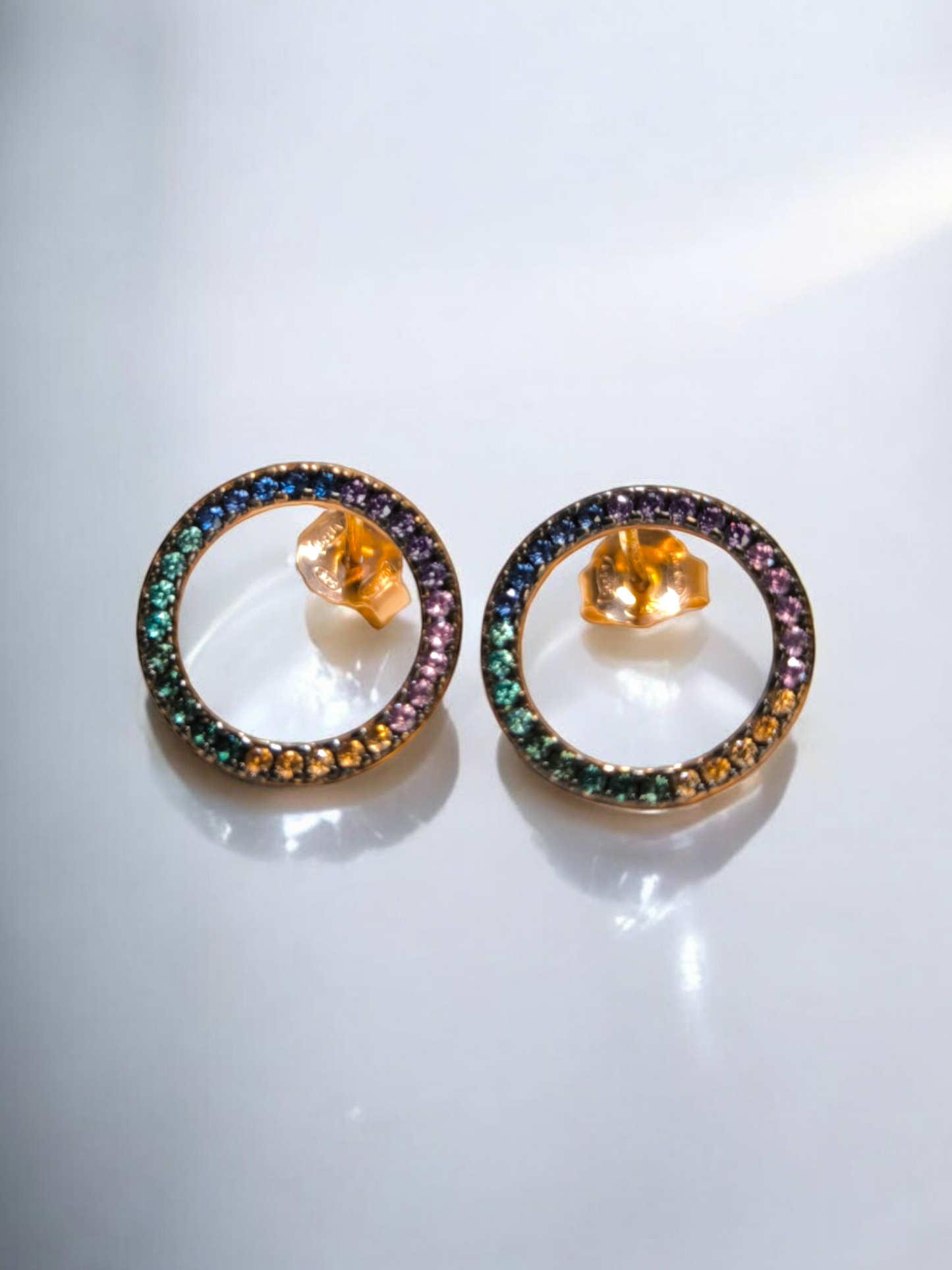 Orecchini Orecchini in argento con zirconi rainbow pavé - Gioielli Pavan