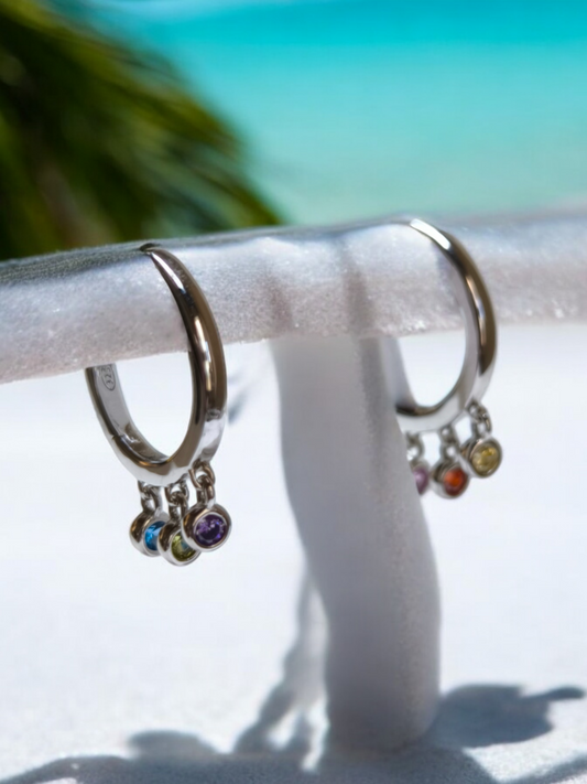 Orecchini Orecchini scattino pendenti colorati - Gioielli Pavan