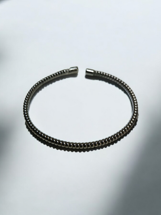 Bracciale Bracciale in argento rigido torcion brunito - Gioielli Pavan