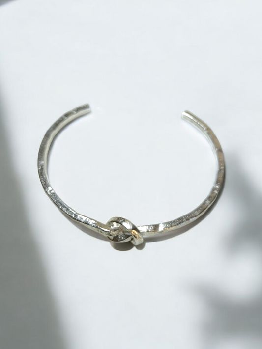 Bracciale Braccialetto in argento rigido nodo piccolo - Gioielli Pavan