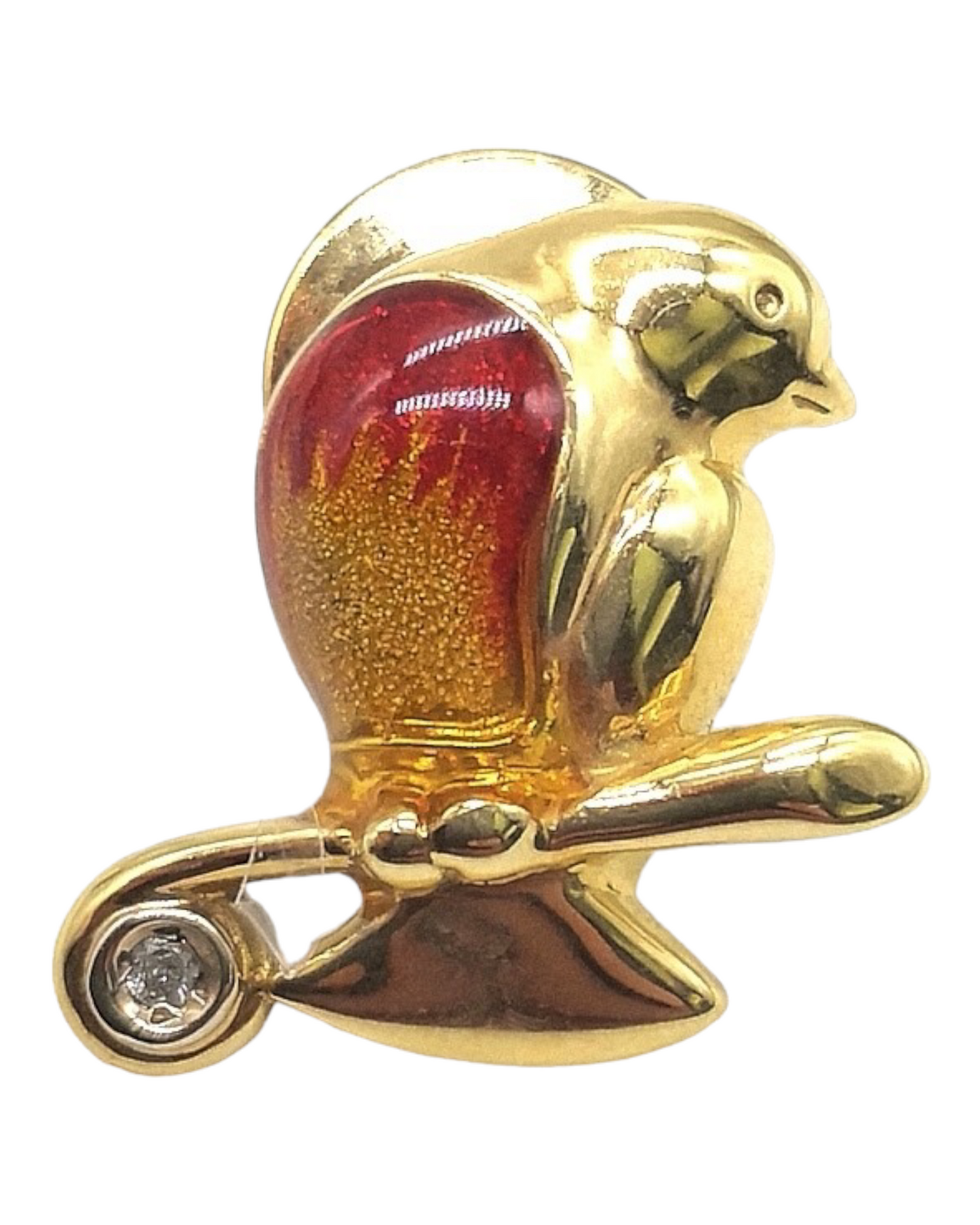 Puntale Puntale in oro smaltato con diamante - Gioielli Pavan