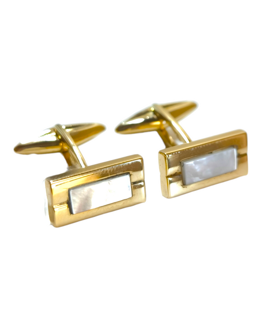 Gemelli da camicia Gemelli in oro giallo con madreperla - Gioielli Pavan