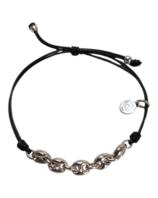 Bracciale Bracciale maglia marina lucida e corda - Gioielli Pavan