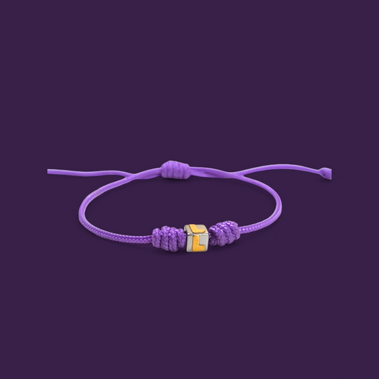 Bracciale Braccialetto Dado lettera L acciaio e oro - Gioielli Pavan