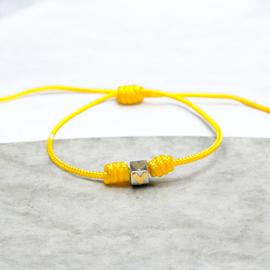 Bracciale Braccialetto Dado lettera V acciaio e oro - Gioielli Pavan