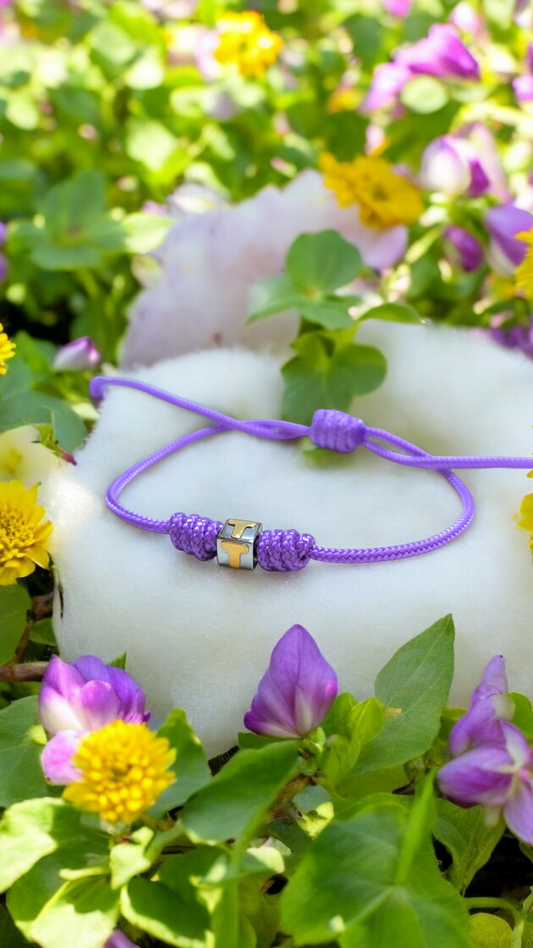 Bracciale Braccialetto Dado lettera T acciaio e oro - Gioielli Pavan