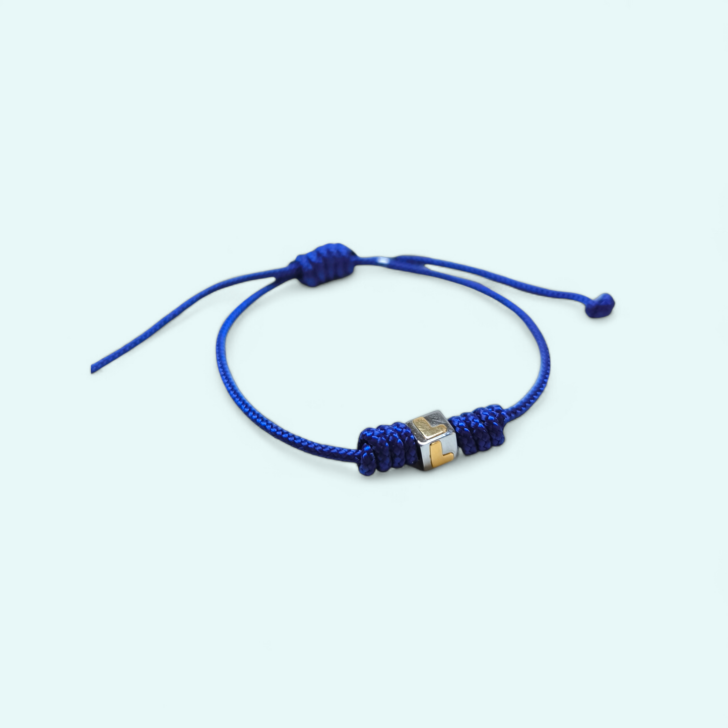 Bracciali Braccialetto Dado lettera L in acciaio e oro - Gioielli Pavan