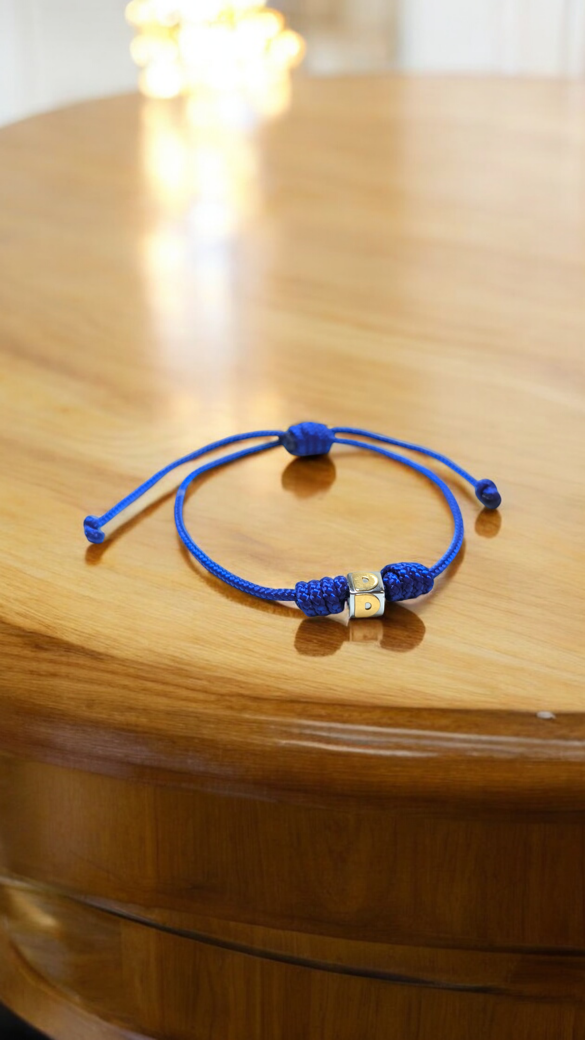 Bracciali Braccialetto Dado lettera D in acciaio e oro - Gioielli Pavan