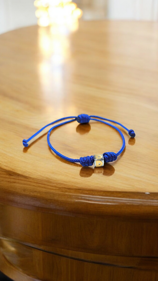 Bracciali Braccialetto Dado lettera D in acciaio e oro - Gioielli Pavan