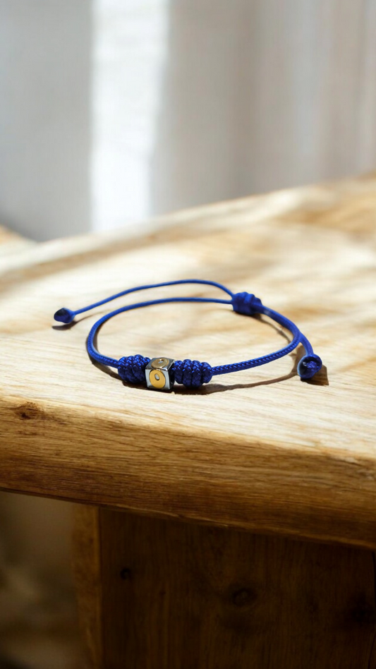 Bracciali Braccialetto Dado lettera O in acciaio e oro - Gioielli Pavan