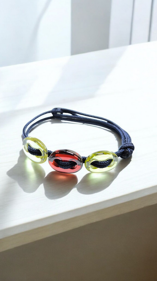 Bracciale Braccialetto bottoni in quarzo colorato - Gioielli Pavan