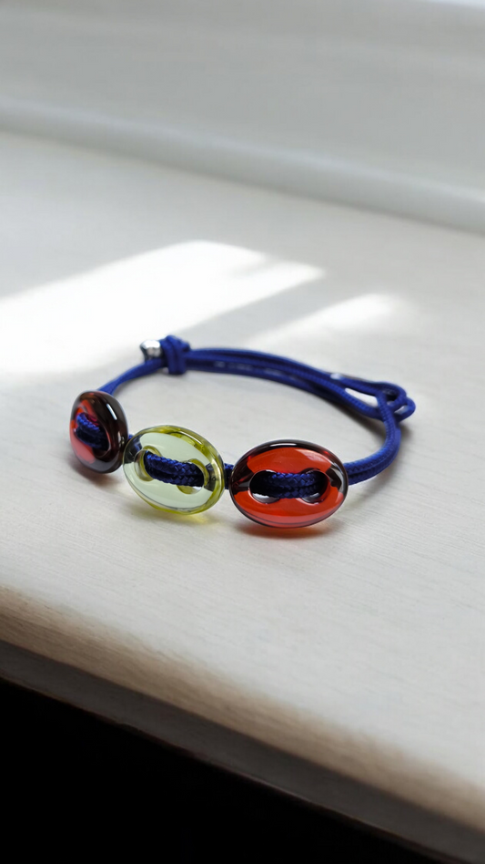 Bracciale Braccialetto bottoni in quarzo colorato - Gioielli Pavan