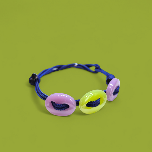 Bracciale Braccialetto bottoni in quarzo colorato - Gioielli Pavan