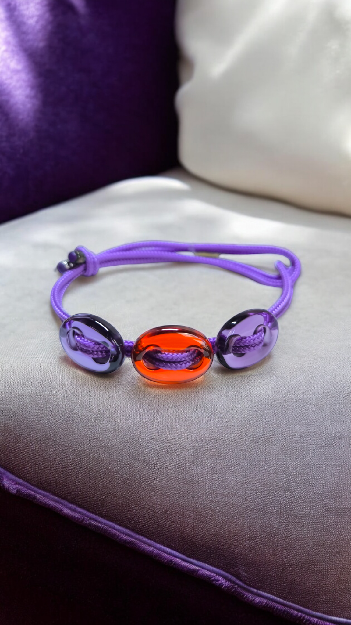 Bracciale Braccialetto bottoni in quarzo colorato - Gioielli Pavan