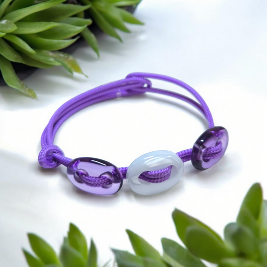 Bracciale Braccialetto bottoni in quarzo colorato - Gioielli Pavan