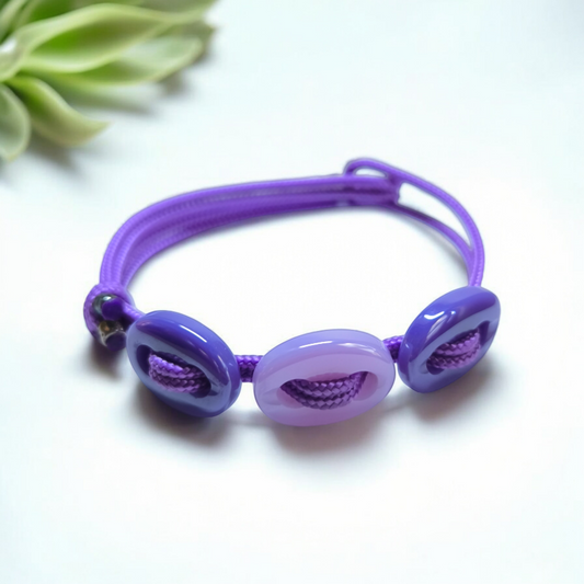 Bracciale Braccialetto bottoni in quarzo colorato - Gioielli Pavan