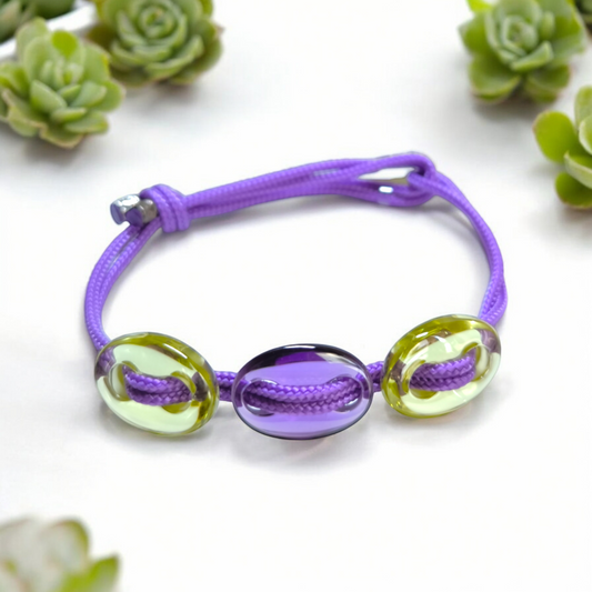 Bracciale Braccialetto bottoni in quarzo colorato - Gioielli Pavan