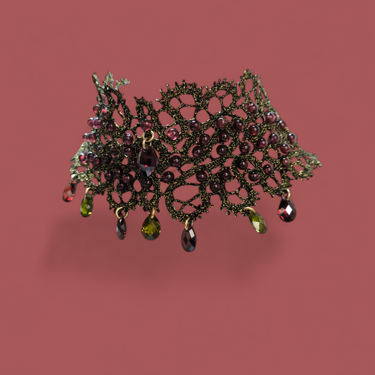 Girocollo Girocollo collarino in Pizzo di Cantù e pietre - Gioielli Pavan