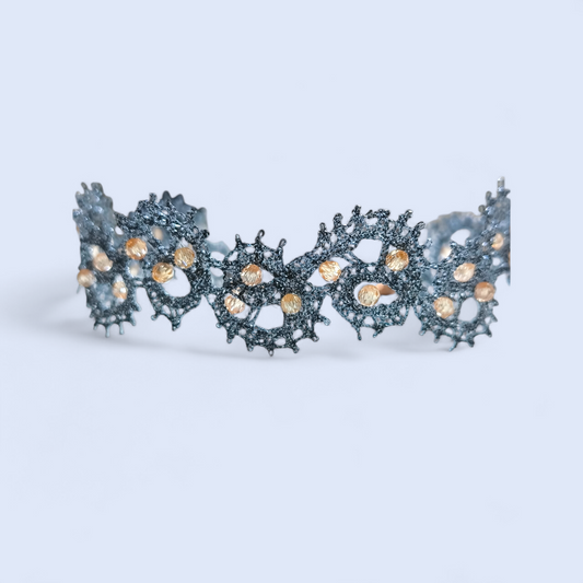 Bracciale Bracciale in Pizzo di Cantù e pietre semipreziose - Gioielli Pavan