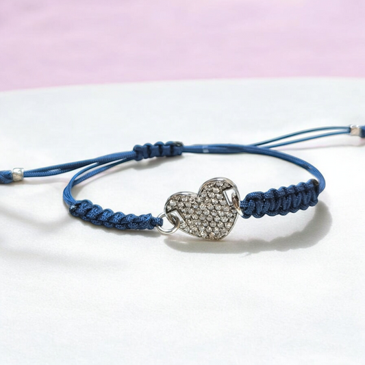 Braccialetto con Cuore con pavé di zirconi - Gioielli Pavan
