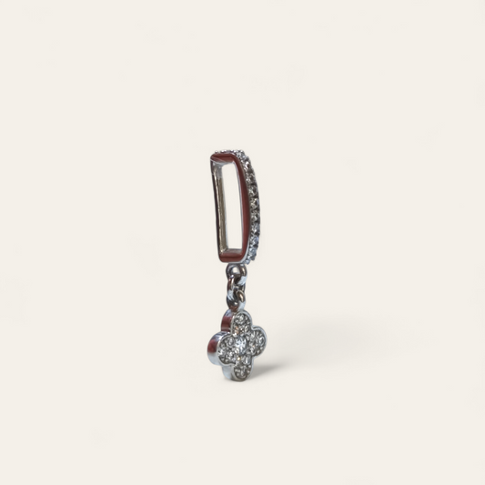 Ciondoli e pendenti Ciondolo in argento Fiore pavé - Gioielli Pavan