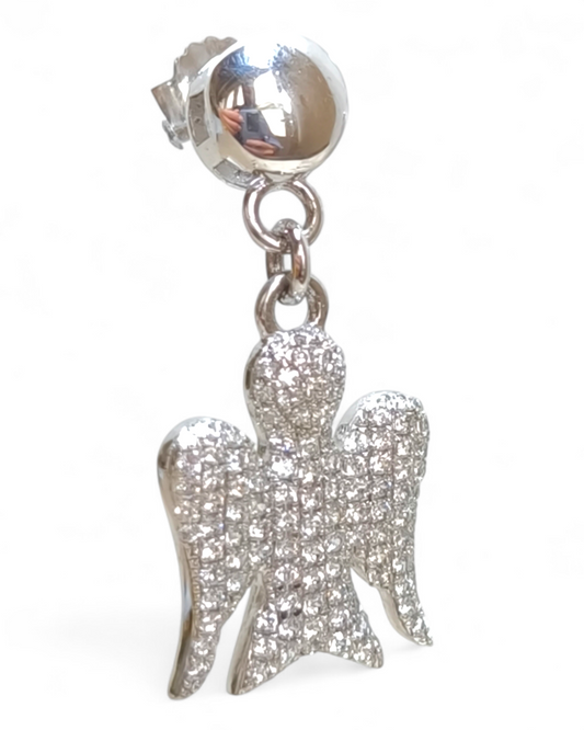 Orecchini Orecchini in argento angeli a pavé di zirconi - Gioielli Pavan