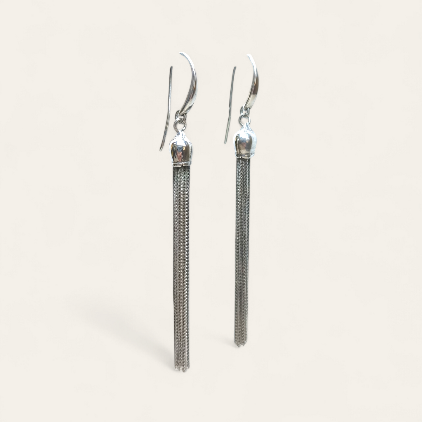 Orecchini Orecchini pendenti nappine in argento pend. 8cm - Gioielli Pavan