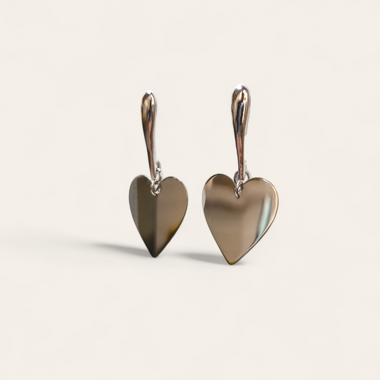 Orecchini Orecchini in argento cuori pend. 4 cm - Gioielli Pavan