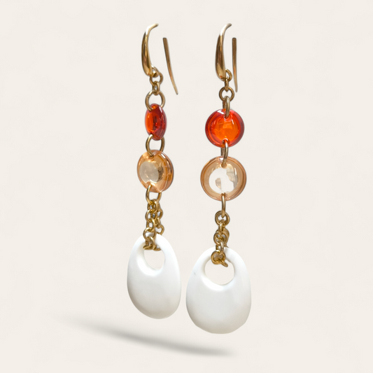 Orecchini Orecchini in argento pendenti con agata e coriniole - Gioielli Pavan