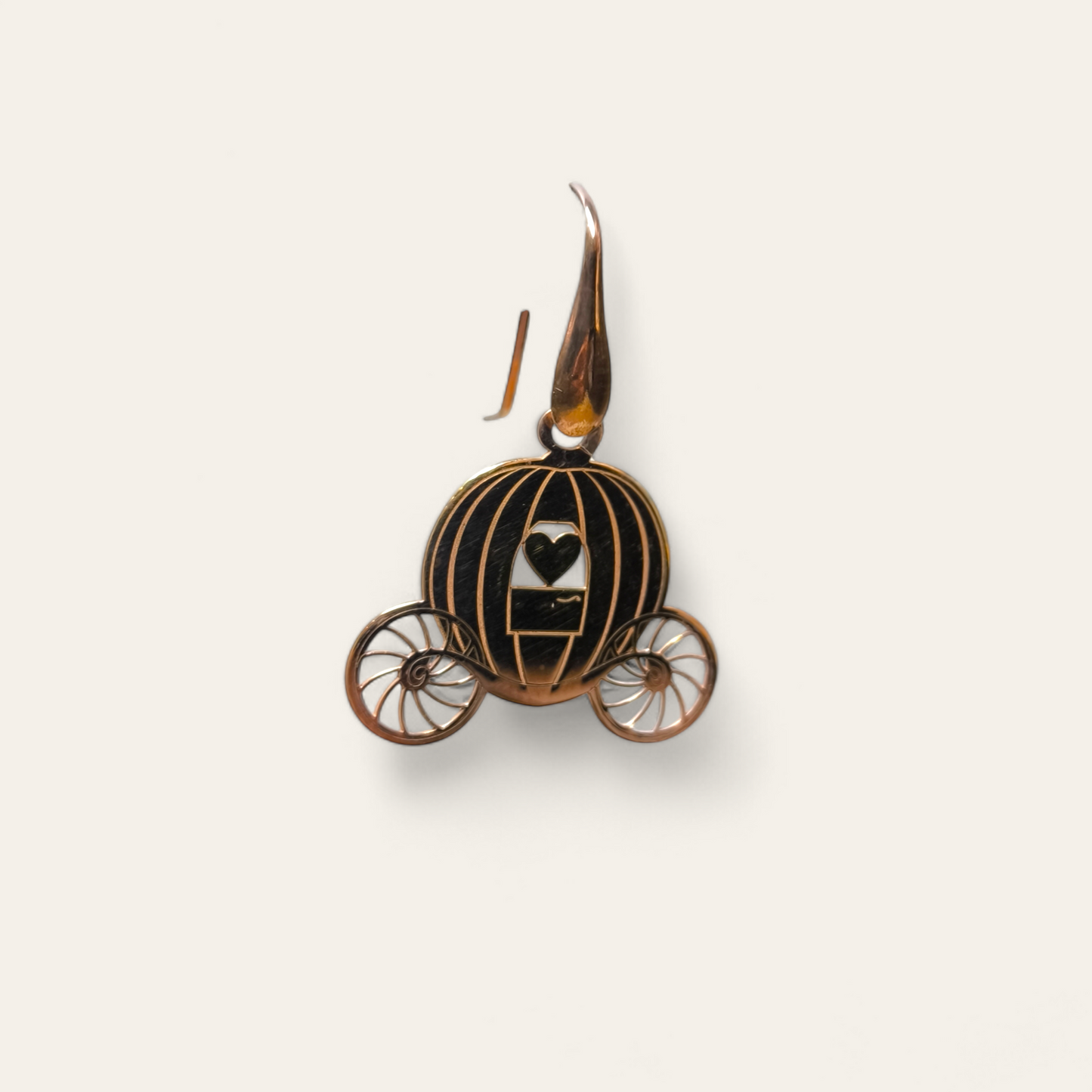 Orecchini Mono orecchino carrozza di cenerentola rosa piccola - Gioielli Pavan