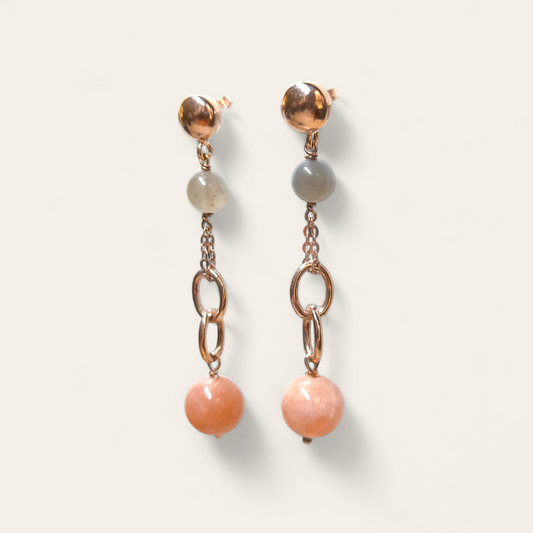 Orecchini Orecchini in argento con quarzi pend. 6,5 cm - Gioielli Pavan